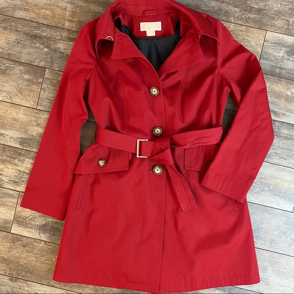 michael kors coats red